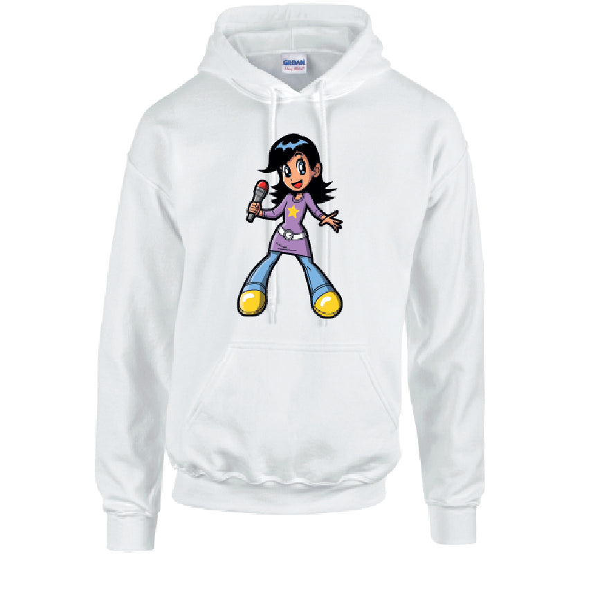 HD38 Singer Unisex Cotton Hoodie 5 sizes 3 Colours Available Latex printed