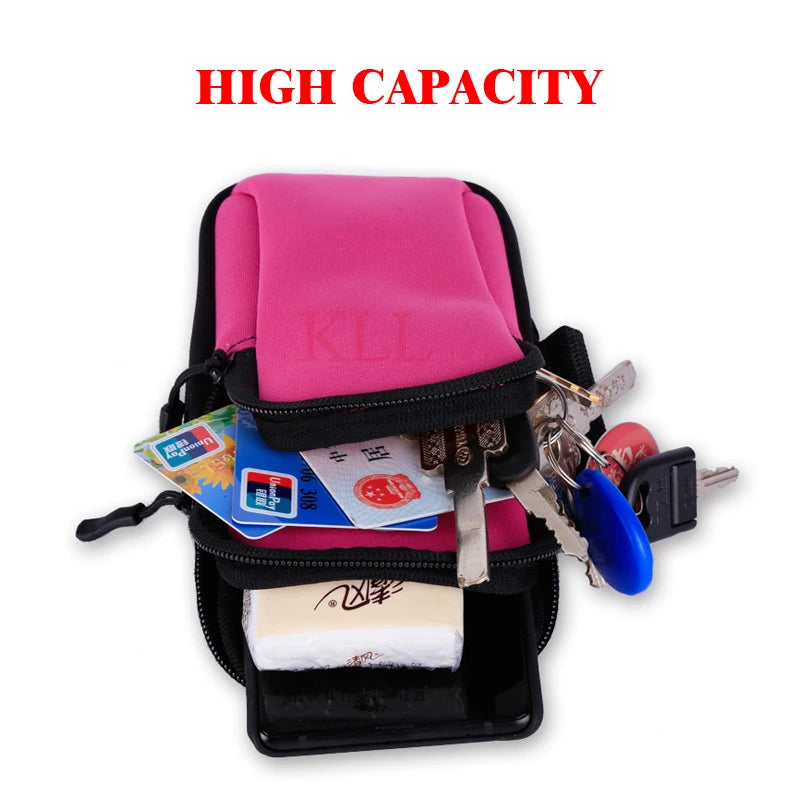 Universal 6'' Waterproof Sport Armband Bag Running Jogging Gym Arm Band Mobile Phone Bag Case Cover Holder for iPhone Samsung