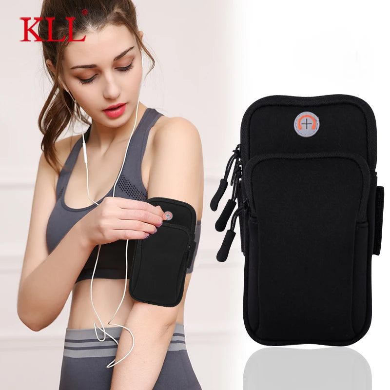 Universal 6'' Waterproof Sport Armband Bag Running Jogging Gym Arm Band Mobile Phone Bag Case Cover Holder for iPhone Samsung