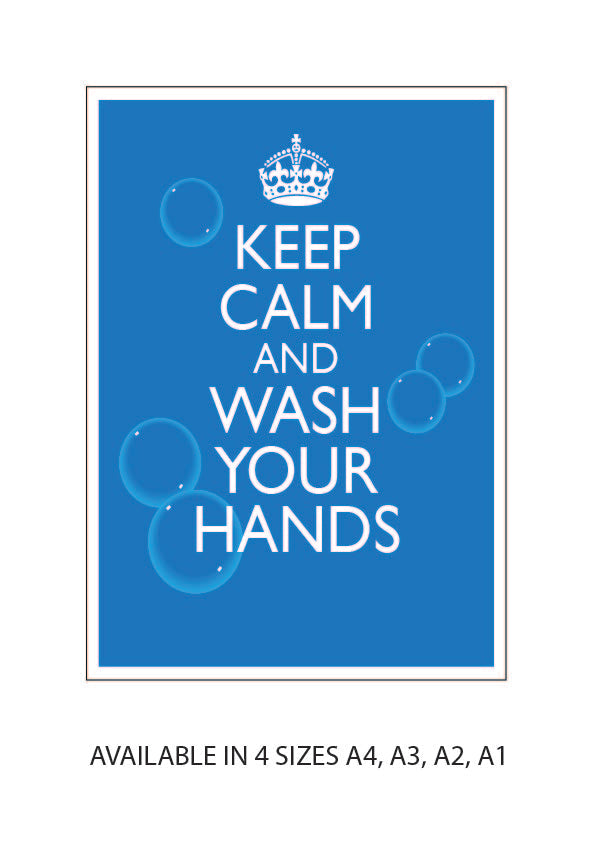 HW01-07 Hand Washing Stickers Warning Sticker Printed