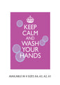 Hand Washing A5 Stickers (2x 148mm x 210mm) Health And Safety Warning Sticker Printed HW01-07