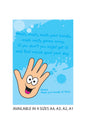 Hand Washing A5 Stickers (2x 148mm x 210mm) Health And Safety Warning Sticker Printed HW01-07