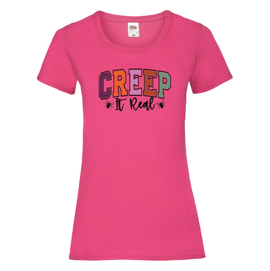 Creep It Real Halloween T-Shirt Available in 7 Colours HWCL12
