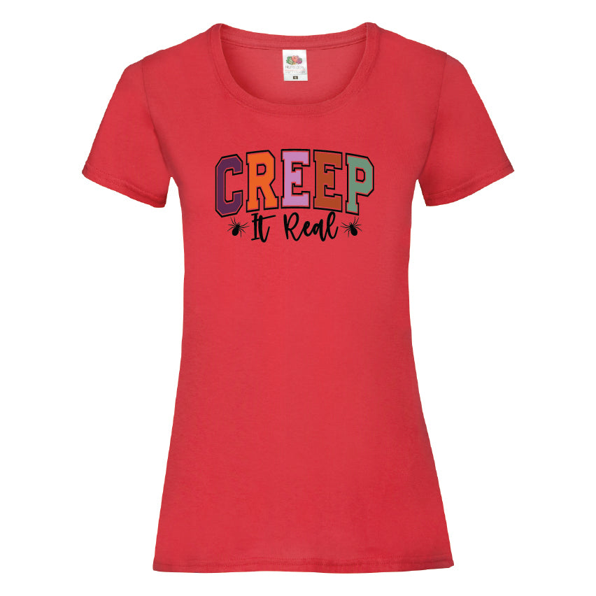 Creep It Real Halloween T-Shirt Available in 7 Colours HWCL12