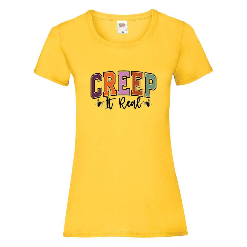 Creep It Real Halloween T-Shirt Available in 7 Colours HWCL12