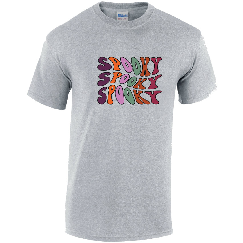 HW13 Spooky Halloween Unisex Cotton T-Shirt Various Sizes & Colours Available