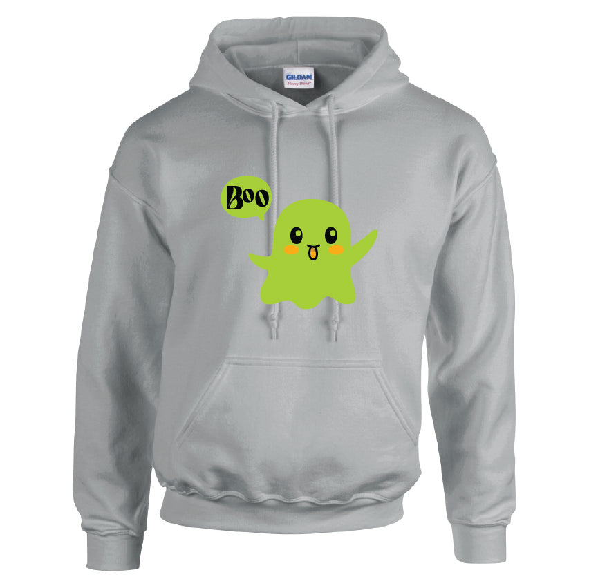 HWH14 Boo Ghost Halloween Unisex Cotton Hoodie Various Sizes & Colours Available