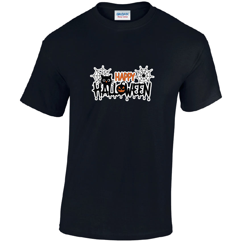HW15 Happy Halloween Unisex Cotton T-Shirt Various Sizes & Colours Available