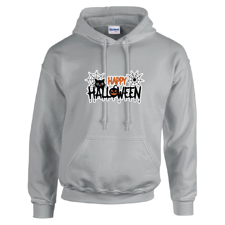 HWH15 Happy Halloween Unisex Cotton Hoodie Various Sizes & Colours Available
