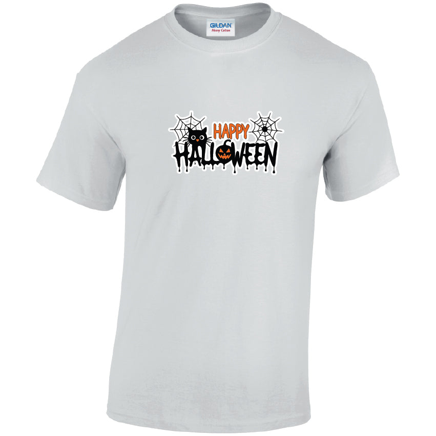 HW15 Happy Halloween Unisex Cotton T-Shirt Various Sizes & Colours Available
