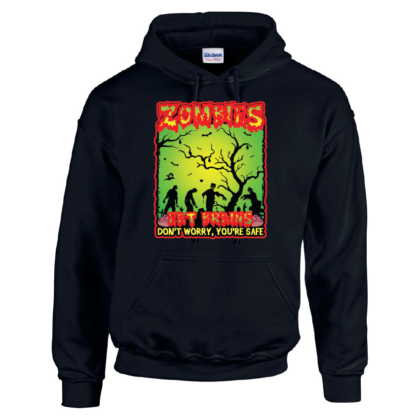 HWH19 Zombies Halloween Unisex Cotton Hoodie Various Sizes & Colours Available
