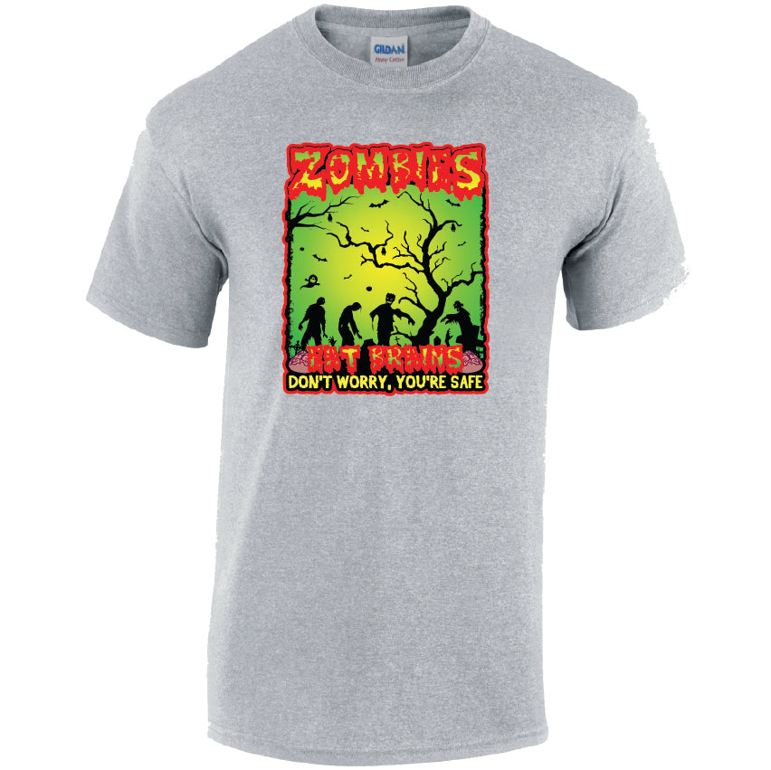HW19 Zombies Halloween Unisex Cotton T-Shirts Various Sizes & Colours Available