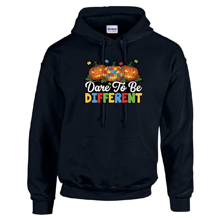 HWH21 Dare To Be Different Halloween Unisex Cotton Hoodie Various Sizes & Colours Available