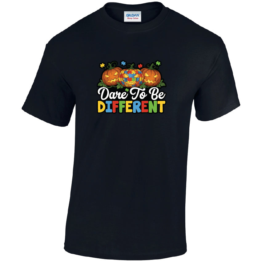 HW21 Dare To Be Different Halloween Unisex Cotton T-Shirts Various Sizes & Colours Available