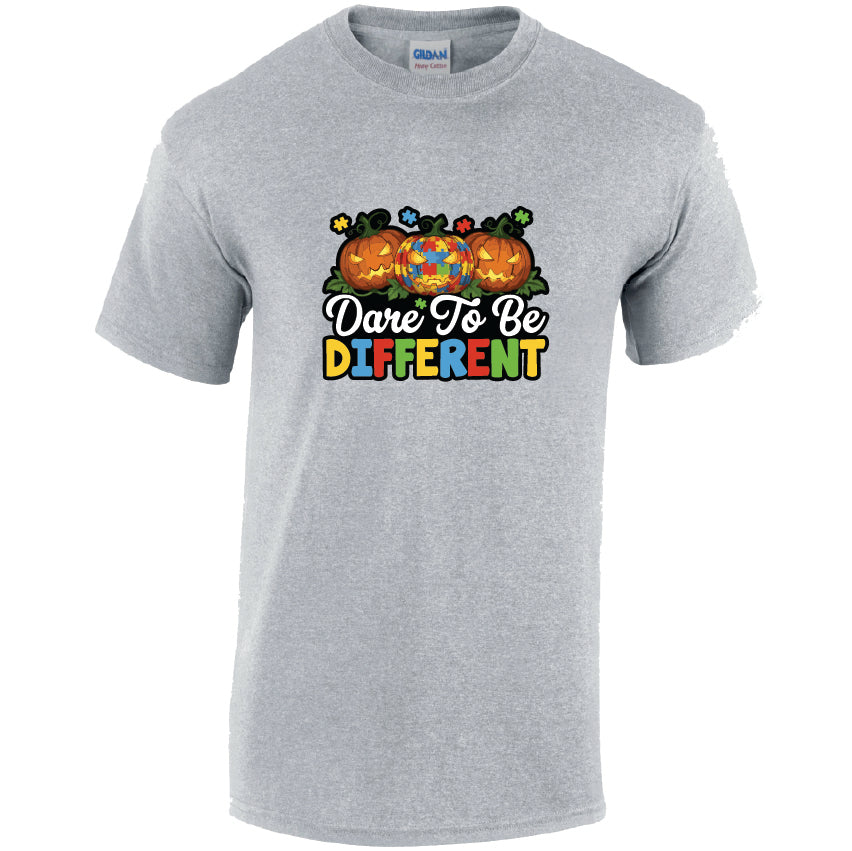 HW21 Dare To Be Different Halloween Unisex Cotton T-Shirts Various Sizes & Colours Available