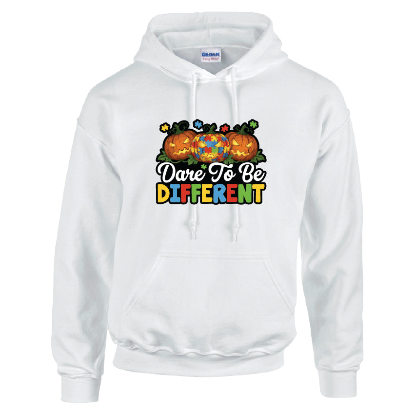HWH21 Dare To Be Different Halloween Unisex Cotton Hoodie Various Sizes & Colours Available