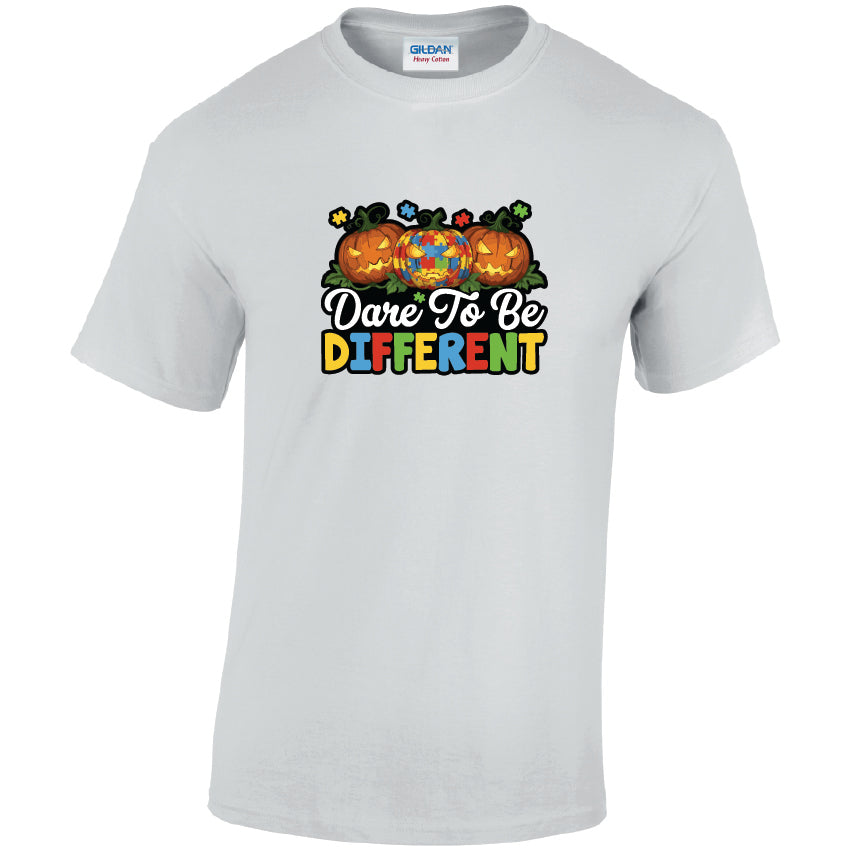 HW21 Dare To Be Different Halloween Unisex Cotton T-Shirts Various Sizes & Colours Available