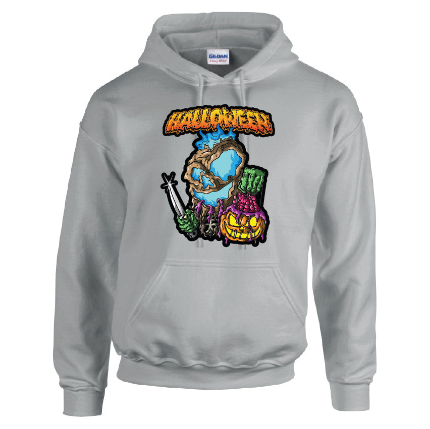 HWH23 Halloween Unisex Cotton Hoodie Various Sizes & Colours Available