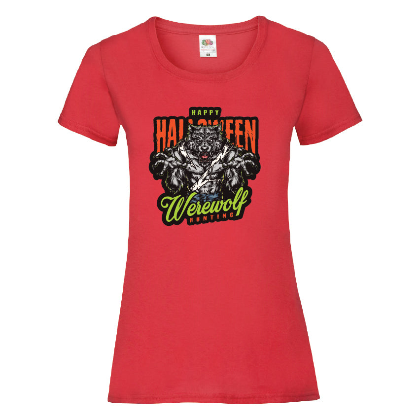 Happy Halloween Werewolf Hunting T-Shirt Available in 7 Colours HWCL26