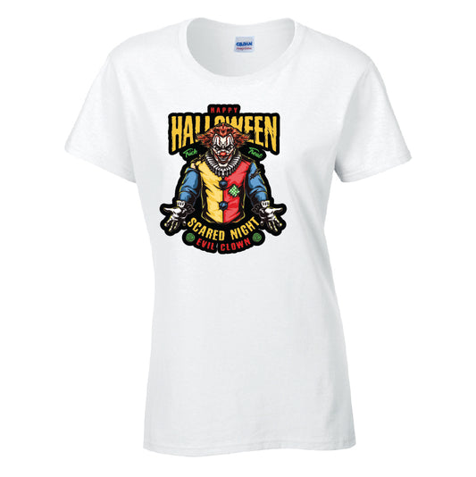 Happy Halloween Scared Night T-Shirt Available in 7 Colours HWCL27