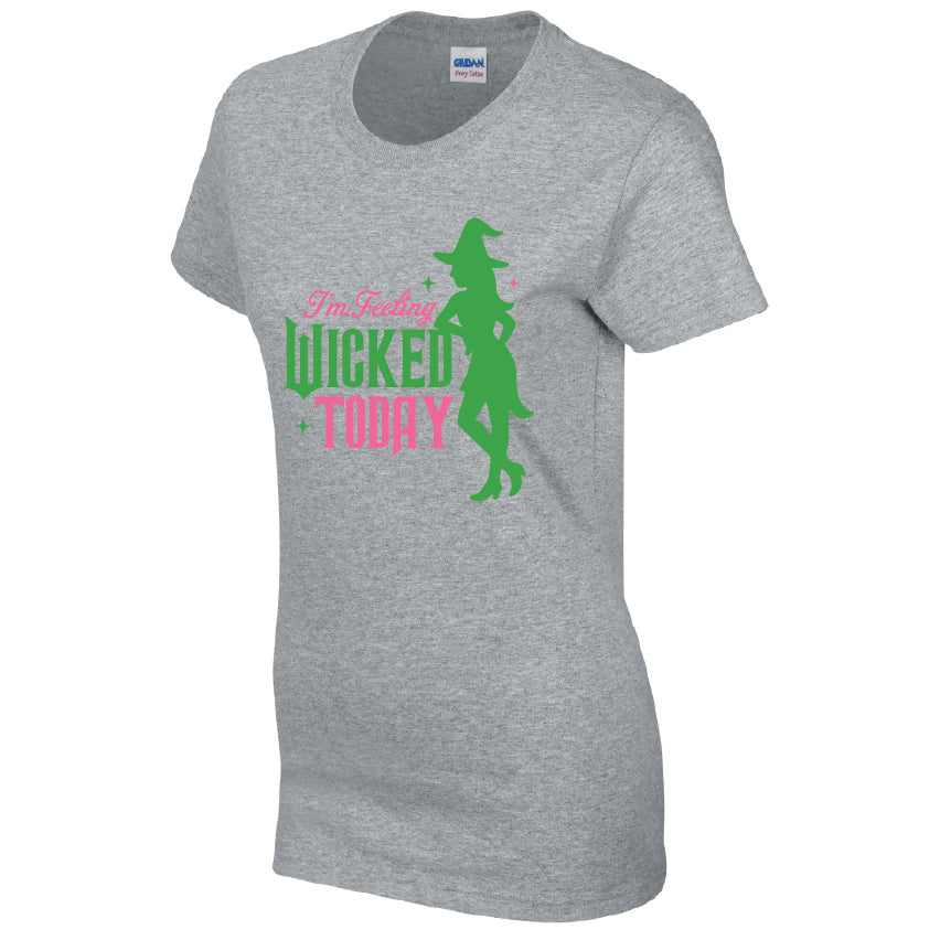 Im Feeling Wicked Today Halloween T-Shirt Available in 7 Colours HWCL29