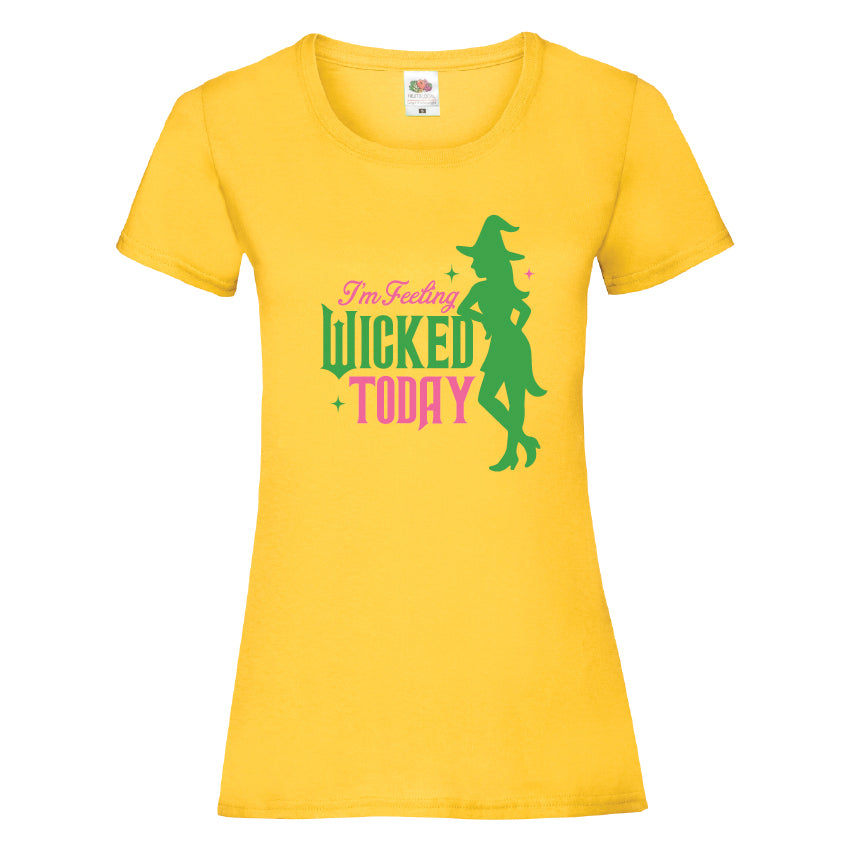 Im Feeling Wicked Today Halloween T-Shirt Available in 7 Colours HWCL29