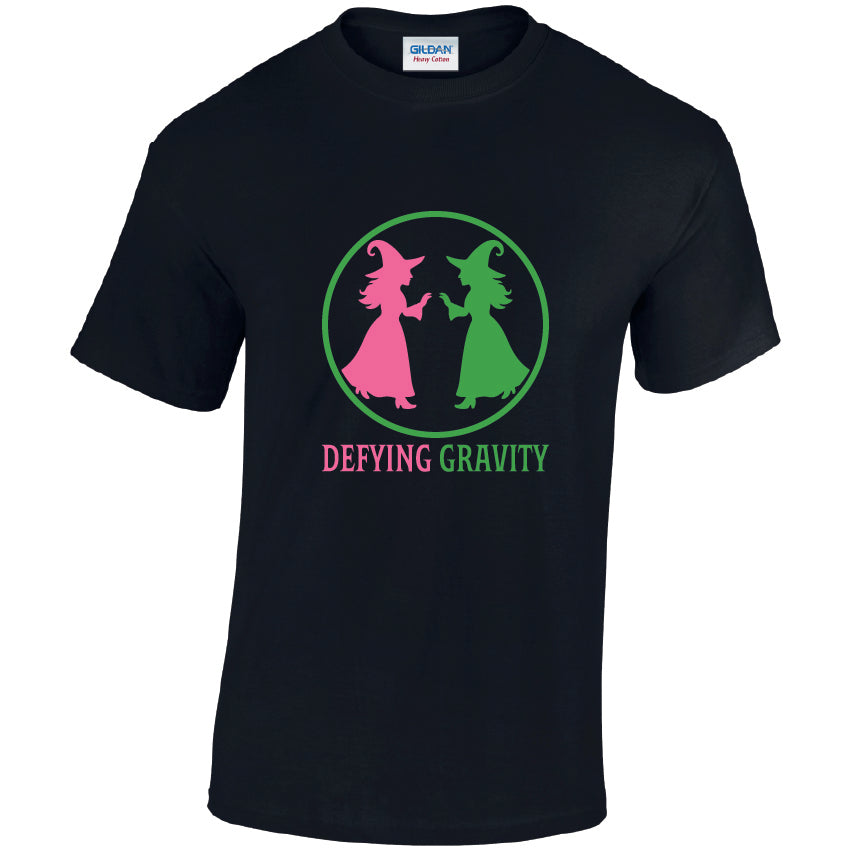 HW30 Defying Gravity Halloween Unisex Cotton T-Shirts Various Sizes & Colours Available