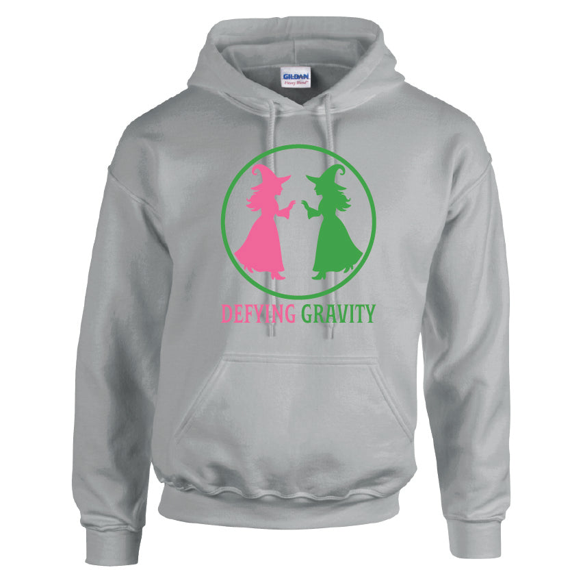 HWH30 Defying Gravity Halloween Unisex Cotton Hoodie Various Sizes & Colours Available