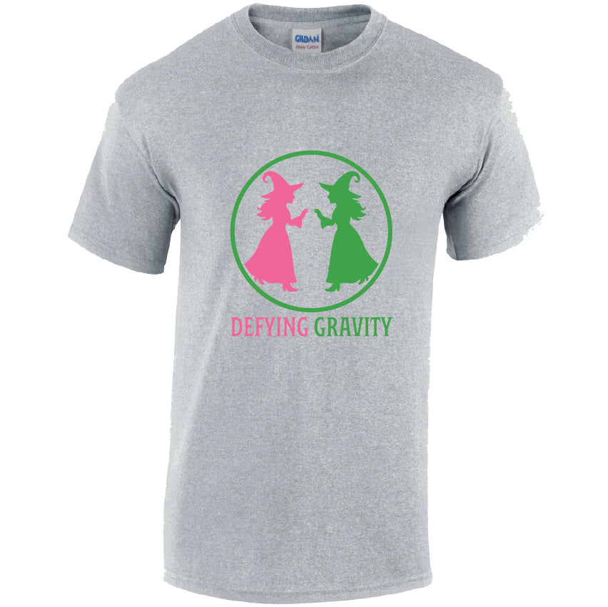 HW30 Defying Gravity Halloween Unisex Cotton T-Shirts Various Sizes & Colours Available