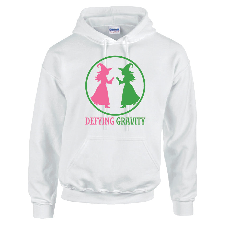 HWH30 Defying Gravity Halloween Unisex Cotton Hoodie Various Sizes & Colours Available