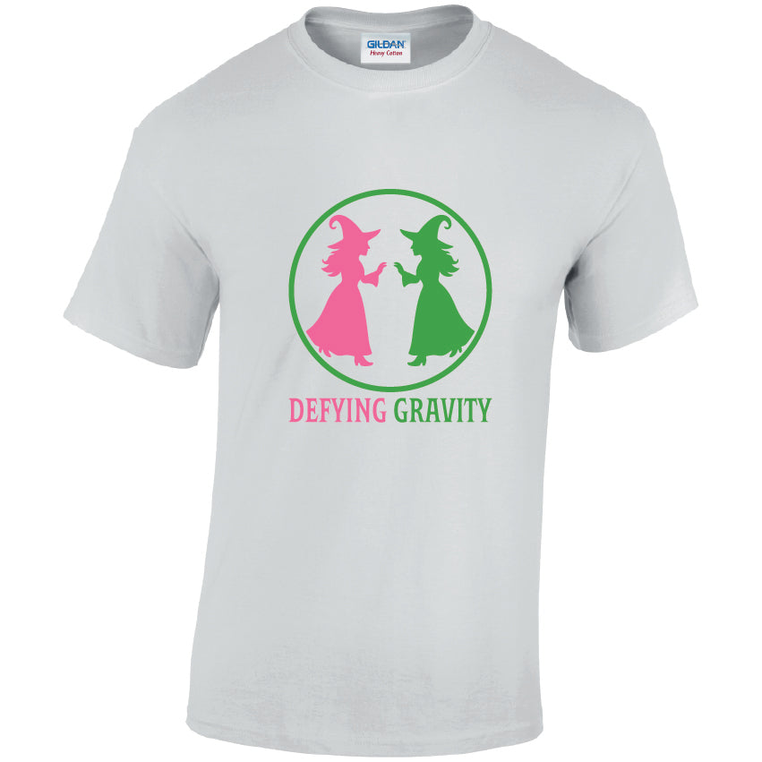 HW30 Defying Gravity Halloween Unisex Cotton T-Shirts Various Sizes & Colours Available