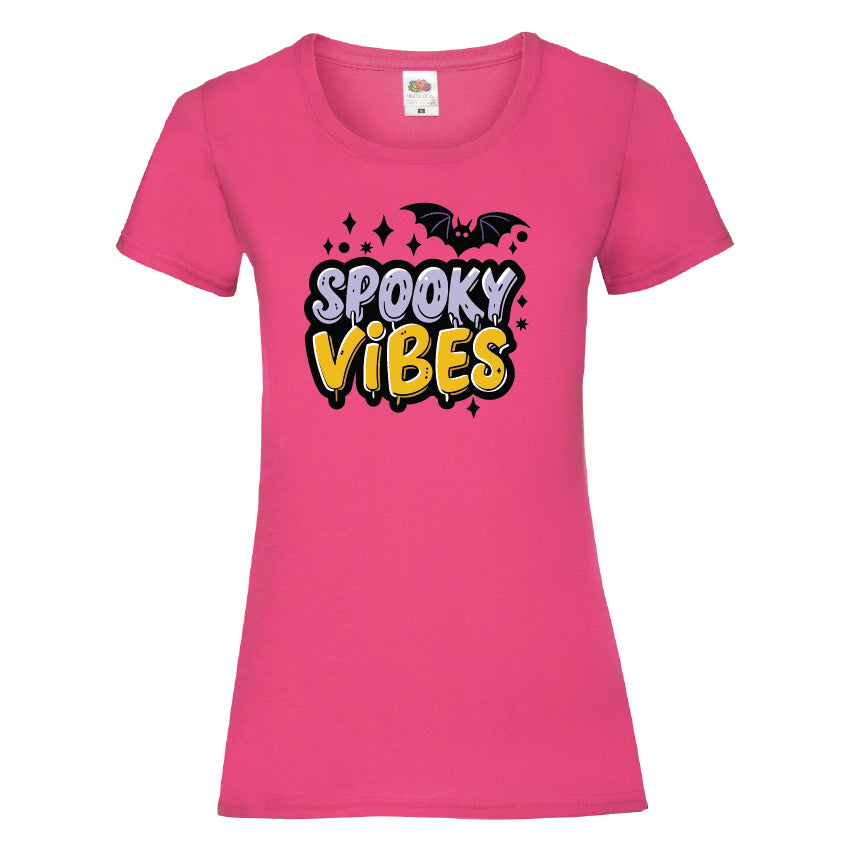 Spooky Vibes Halloween T-Shirt Available in 7 Colours HWCL04
