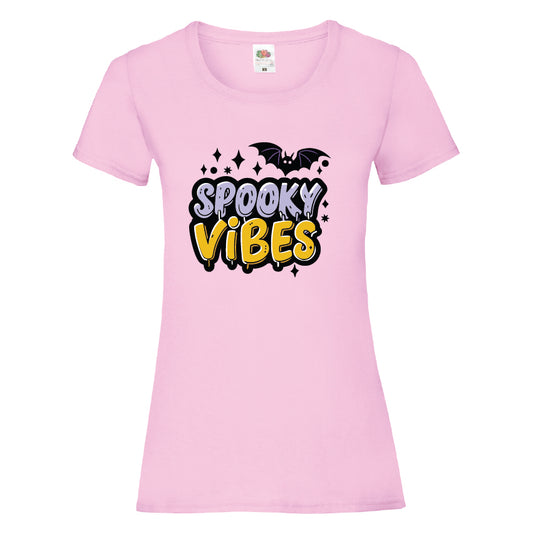 Spooky Vibes Halloween T-Shirt Available in 7 Colours HWCL04