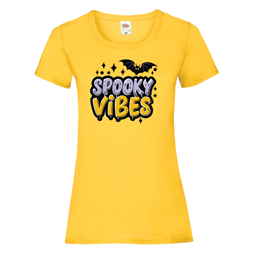 Spooky Vibes Halloween T-Shirt Available in 7 Colours HWCL04