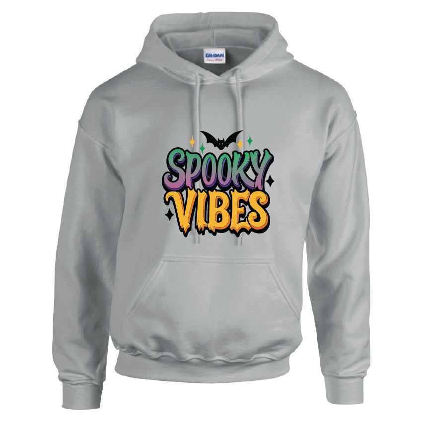 HWH05 Spooky Vibes Unisex Cotton Hoodie Various Sizes & Colours Available