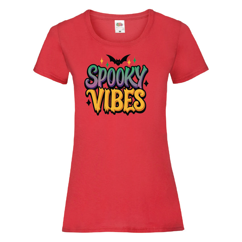 Spooky Vibes Halloween T-Shirt Available in 7 Colours HWCL05
