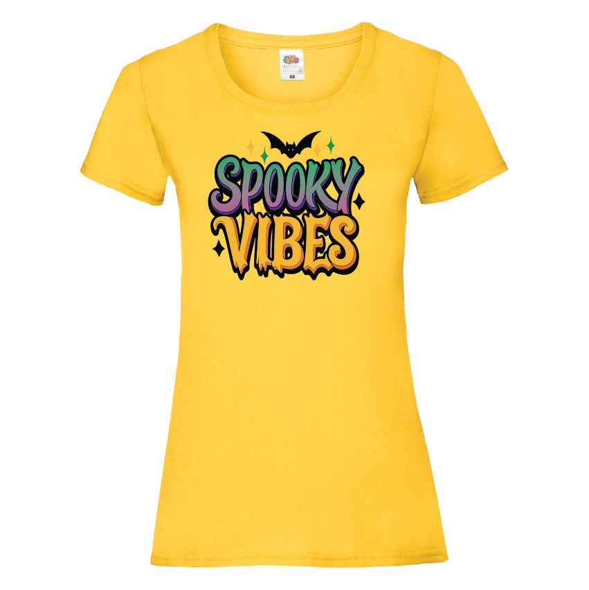 Spooky Vibes Halloween T-Shirt Available in 7 Colours HWCL05