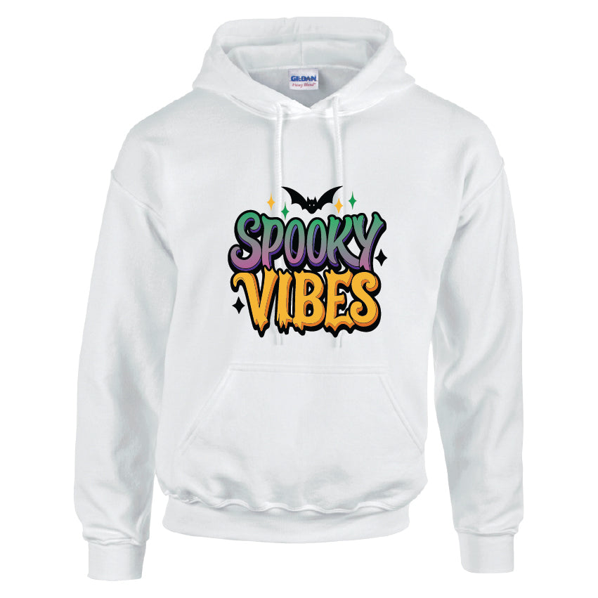 HWH05 Spooky Vibes Unisex Cotton Hoodie Various Sizes & Colours Available