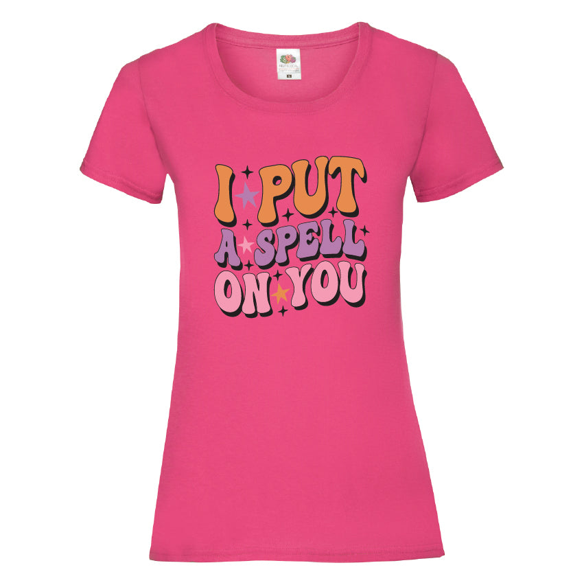 I Put A Spell On You Halloween T-Shirt Available in 7 Colours HWCL08