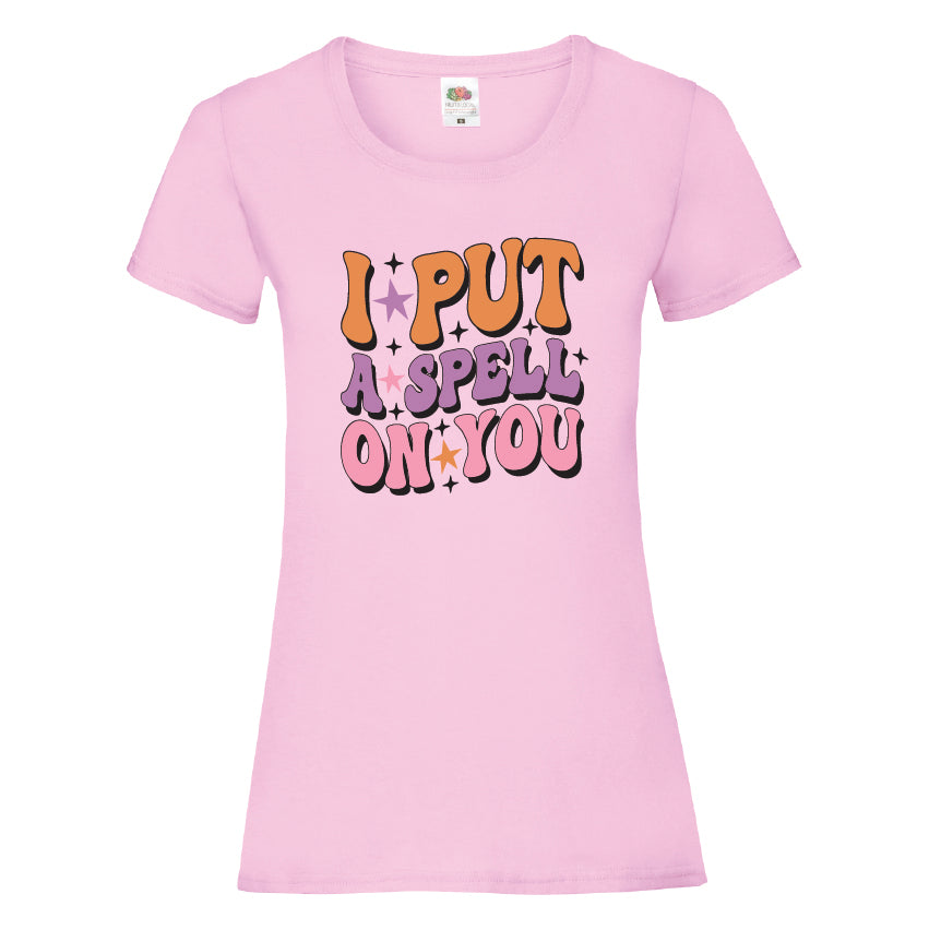 I Put A Spell On You Halloween T-Shirt Available in 7 Colours HWCL08
