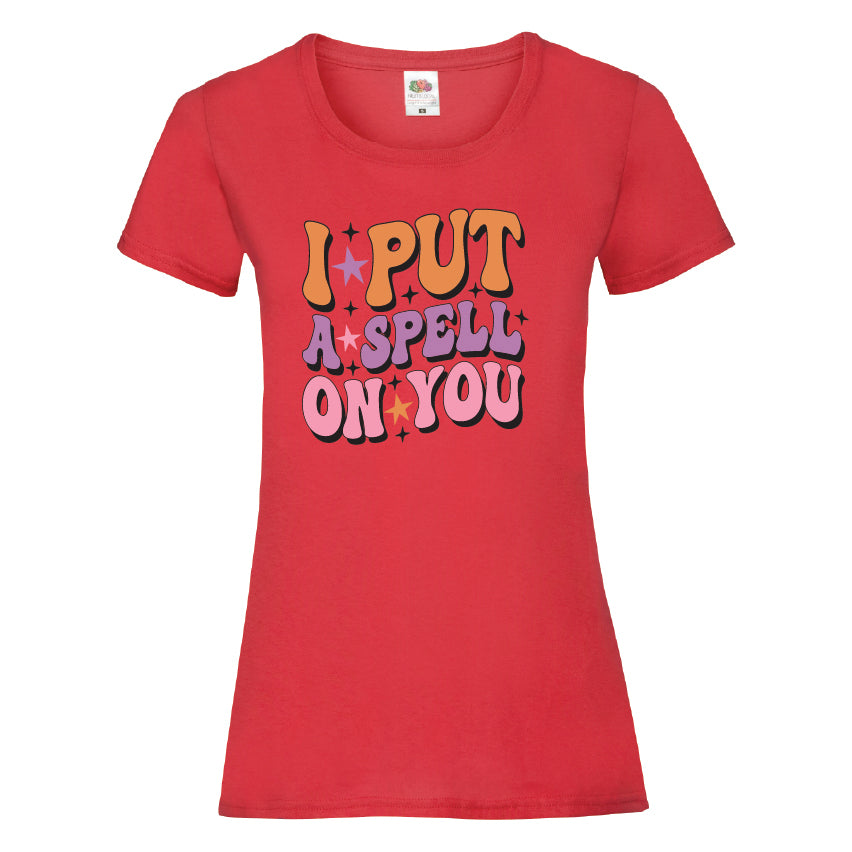 I Put A Spell On You Halloween T-Shirt Available in 7 Colours HWCL08