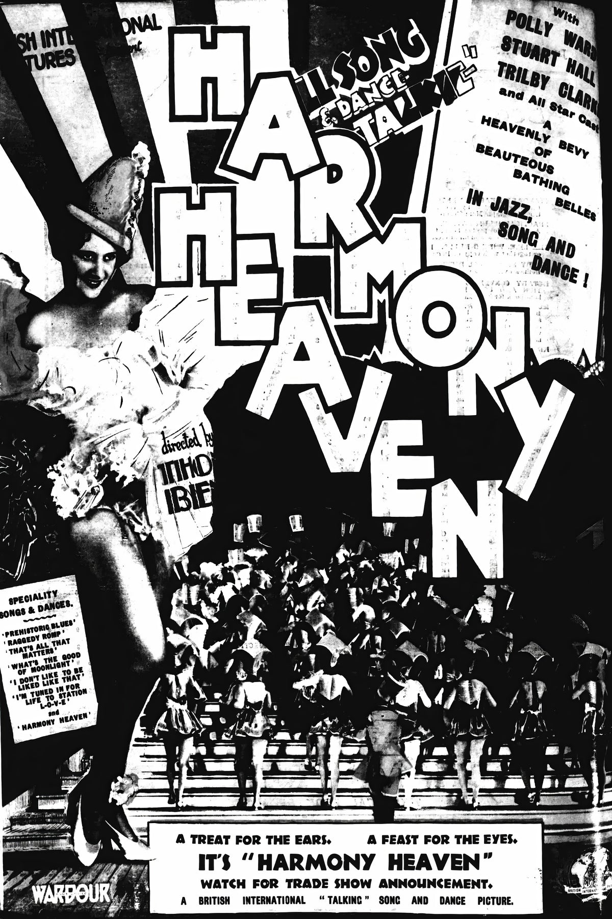 Harmony Heaven (1930) Film/Movie Premium Waterproof & Tear Resistant Posters