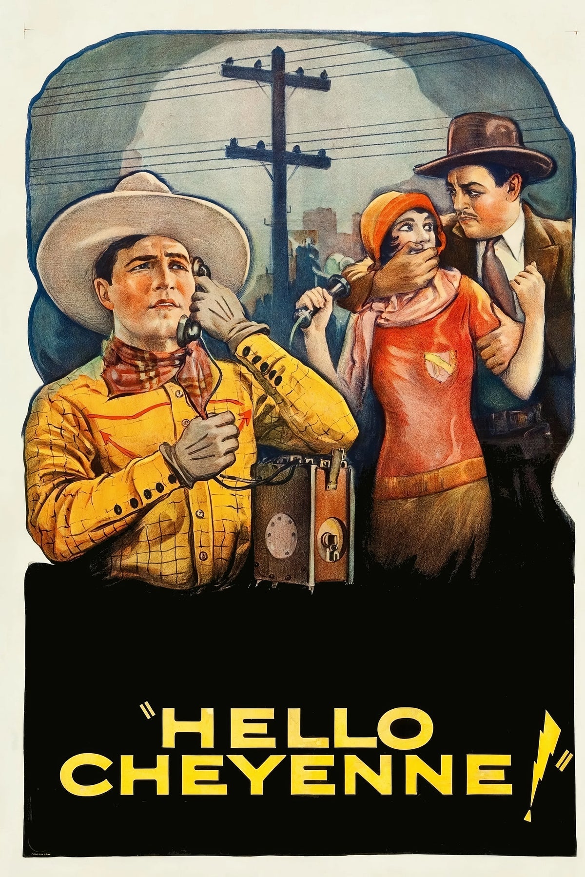 1920 Hello Cheyenne! (1928) Film/Movie Premium Waterproof & Tear Resistant Posters
