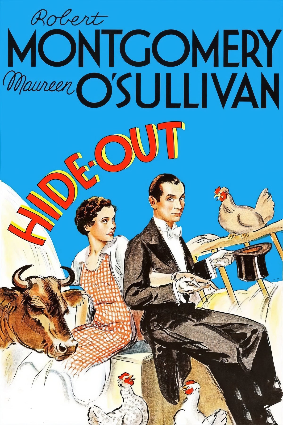 Hide-Out (1934) Film/Movie Premium Waterproof & Tear Resistant Posters