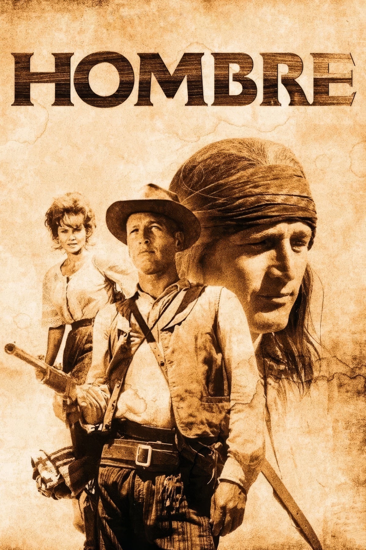 Hombre (1967) Film/Movie Premium Waterproof & Tear Resistant Posters