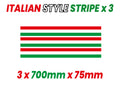 Italian Racing Bonnet Stripes