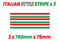 IT01 3 x 700mm x 75mm Italian Bonnet stripe for Porsche