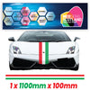 IT1.1/100x1 Italian Bonnet Stripe 1100mm x 100mm for Porsche