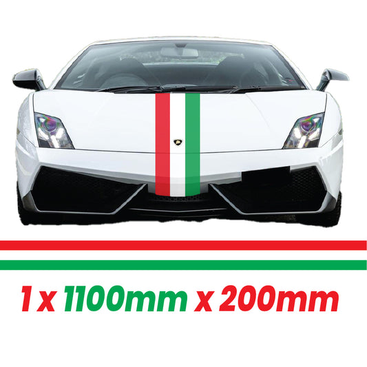 IT1.1/200x1 Italian Bonnet Stripe 1100mm x 200mm for Porsche