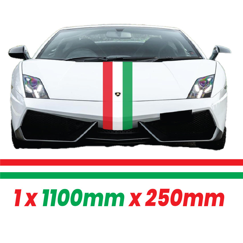 IT1.1/250x1 Italian Bonnet Stripe 1100mm x 250mm for Porsche